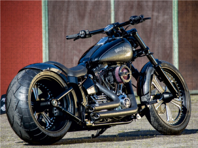 Kit Harley-Davidson Softail Slim S 300 Fat Ass - Puzzle photo CALVENDO 