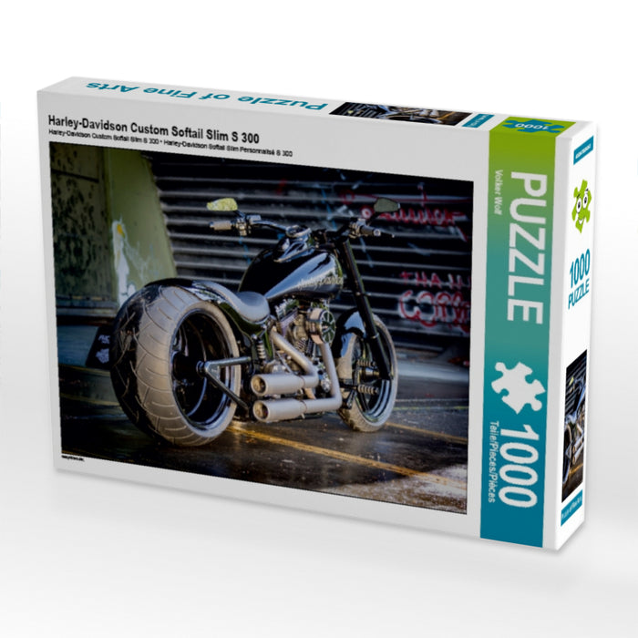 Harley-Davidson Custom Softail Slim S 300 1000 Teile Puzzle quer - CALVENDO Foto-Puzzle'