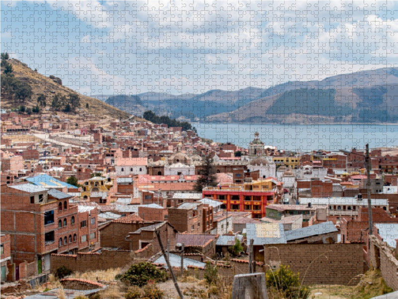 Copacabana am Titicacasee 1000 Teile Puzzle quer - CALVENDO Foto-Puzzle'