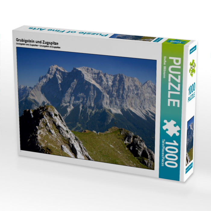Grubigstein und Zugspitze 1000 Teile Puzzle quer - CALVENDO Foto-Puzzle'