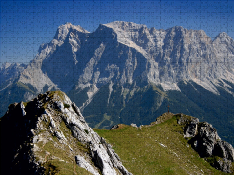 Grubigstein und Zugspitze 1000 Teile Puzzle quer - CALVENDO Foto-Puzzle'