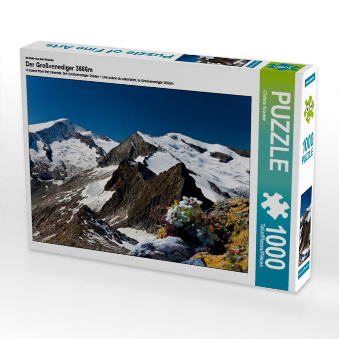 Ein Motiv aus dem Kalender Der Großvenediger 3666m 1000 Teile Puzzle quer - CALVENDO Foto-Puzzle'