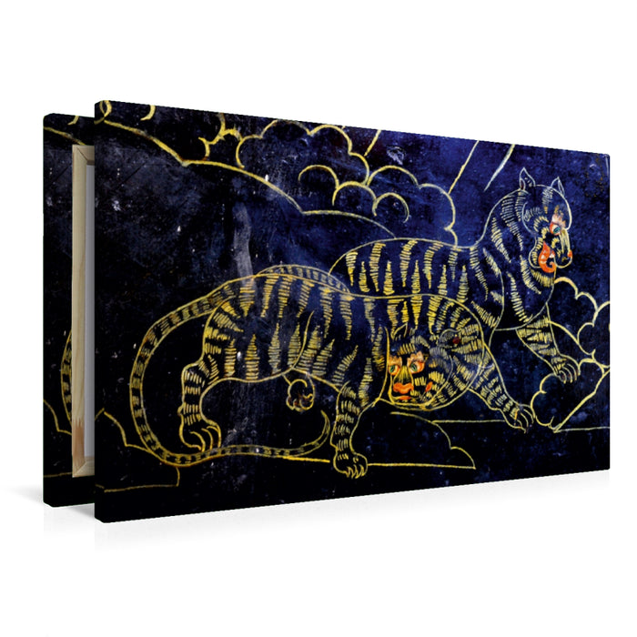 Premium Textil-Leinwand Fabeltiger