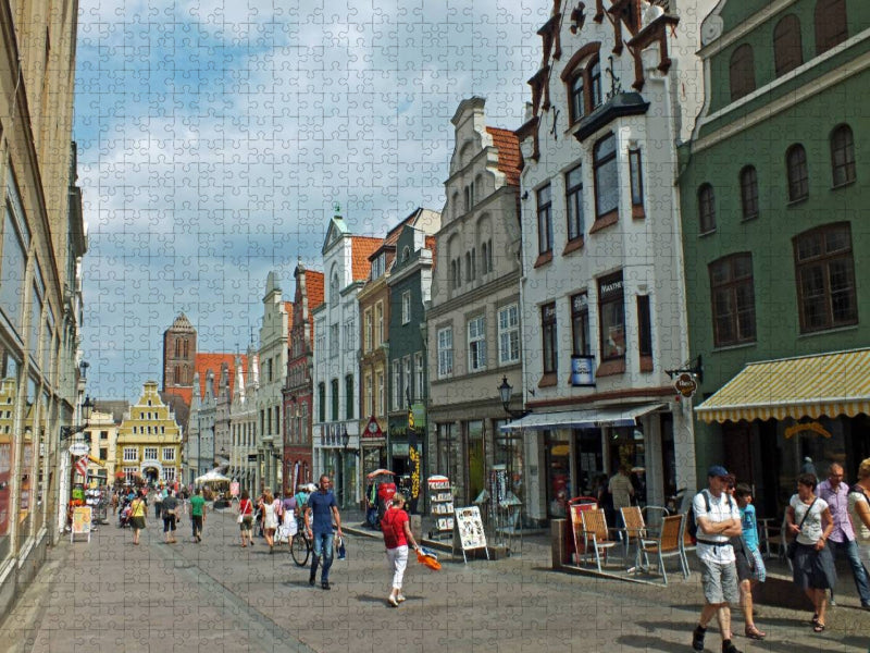 Einkaufen in der Krämerstraße - CALVENDO Foto-Puzzle'