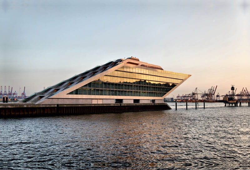 Premium Textil-Leinwand Dockland