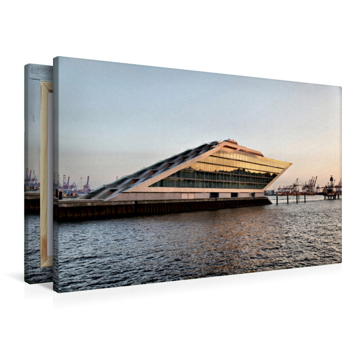 Premium Textil-Leinwand Dockland