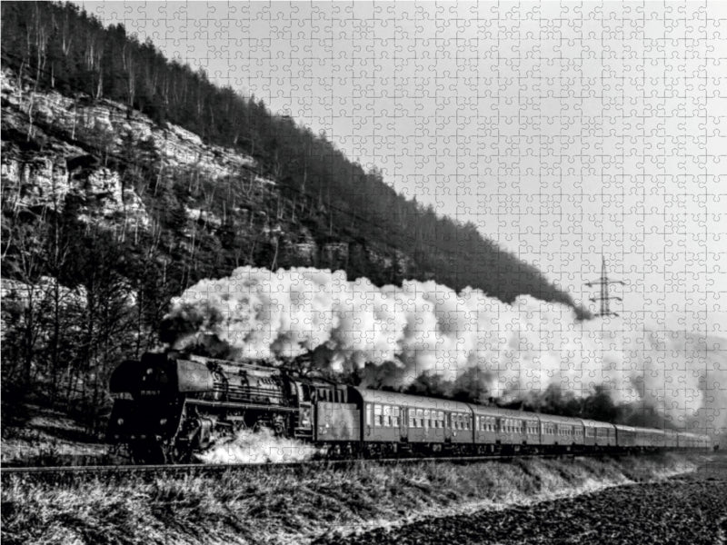 01 0519 bei Remschütz Febr. 1980 1000 Teile Puzzle quer - CALVENDO Foto-Puzzle'