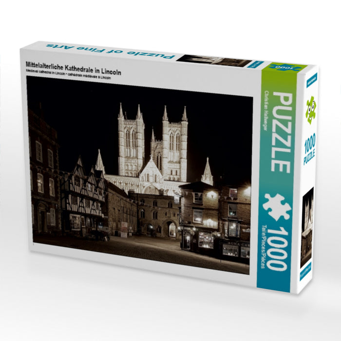 Mittelalterliche Kathedrale in Lincoln 1000 Teile Puzzle quer - CALVENDO Foto-Puzzle'