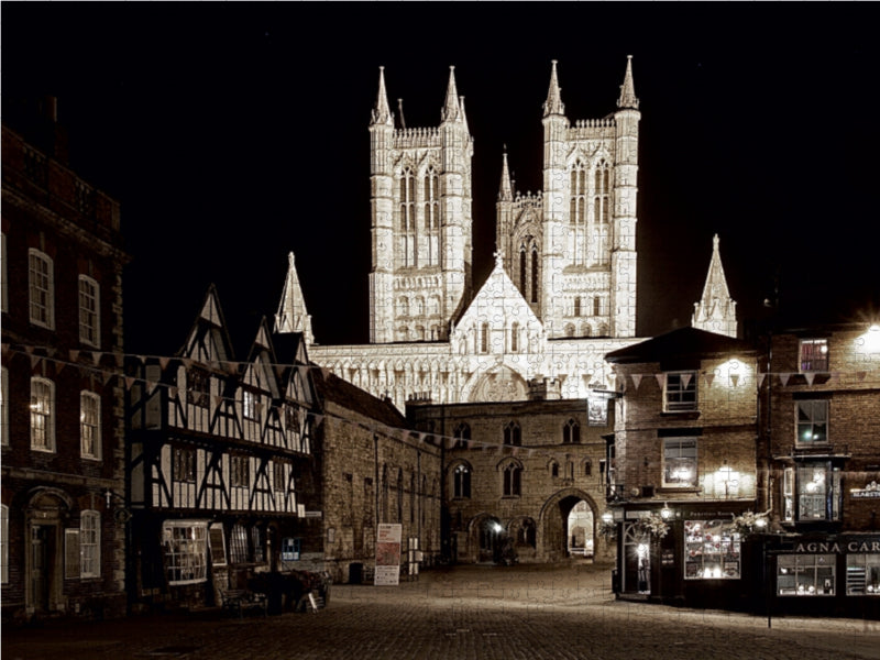 Mittelalterliche Kathedrale in Lincoln 1000 Teile Puzzle quer - CALVENDO Foto-Puzzle'