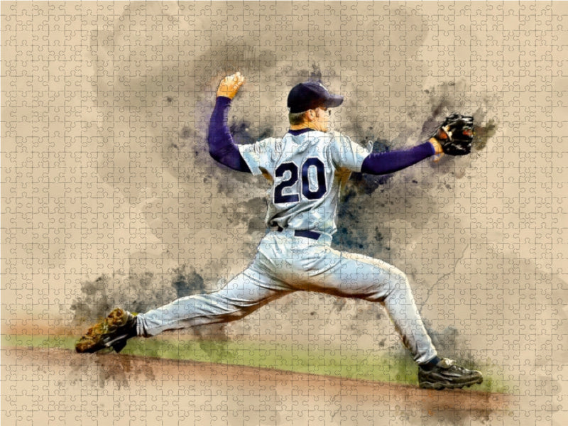 Baseball 1000 Teile Puzzle quer - CALVENDO Foto-Puzzle'