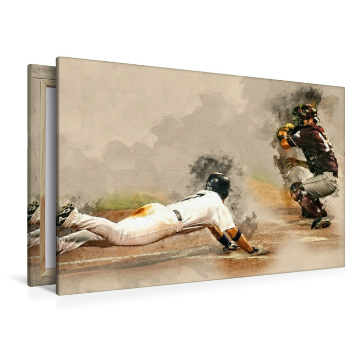 Premium Textil-Leinwand Baseball