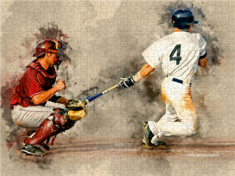 Baseball 1000 Teile Puzzle quer - CALVENDO Foto-Puzzle'