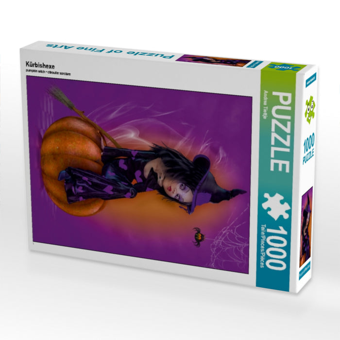 Kürbishexe 1000 Teile Puzzle hoch - CALVENDO Foto-Puzzle'