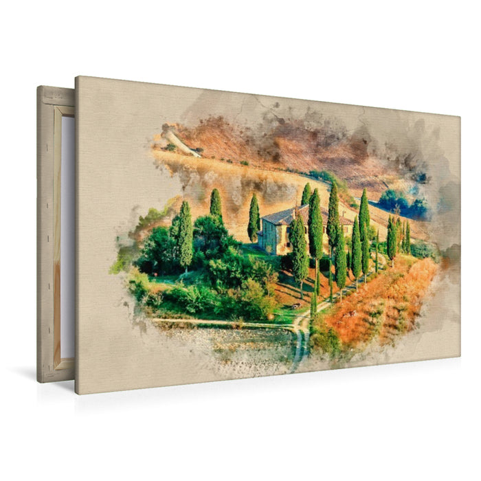 Premium Textil-Leinwand Toskana