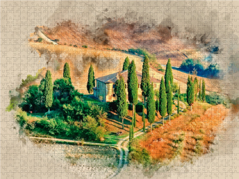 Toscane - Puzzle photo CALVENDO 