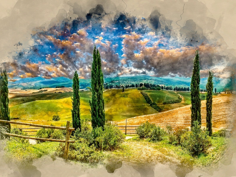 Toskana 1000 Teile Puzzle quer - CALVENDO Foto-Puzzle'