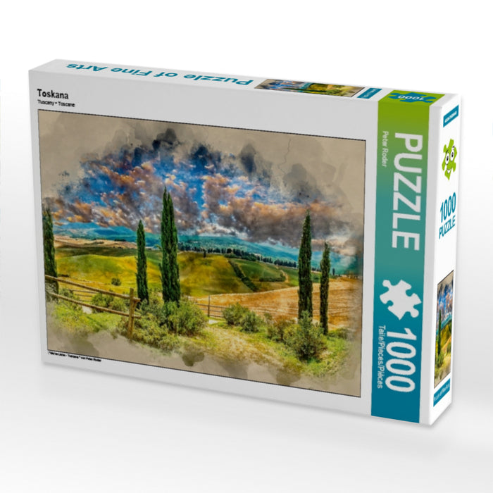 Toskana 1000 Teile Puzzle quer - CALVENDO Foto-Puzzle'