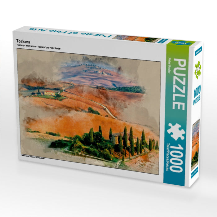Toskana 1000 Teile Puzzle quer - CALVENDO Foto-Puzzle'