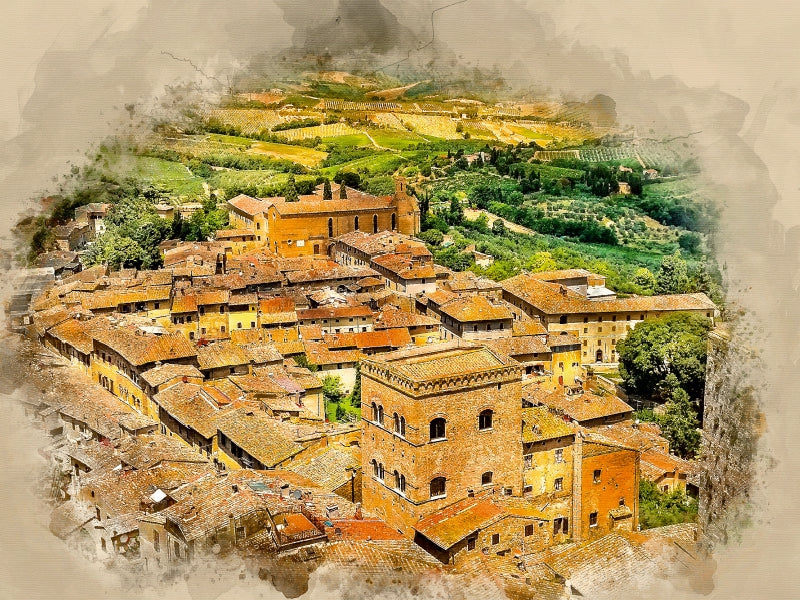 Toskana 1000 Teile Puzzle quer - CALVENDO Foto-Puzzle'