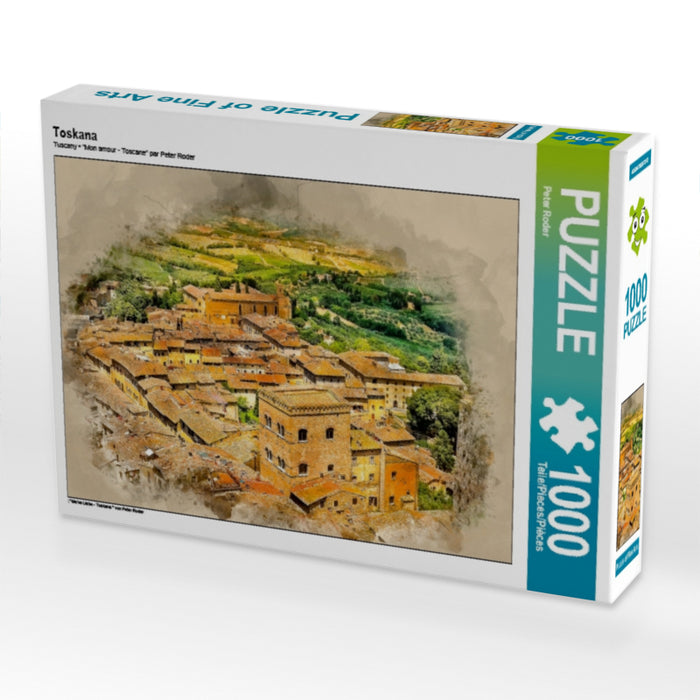 Toskana 1000 Teile Puzzle quer - CALVENDO Foto-Puzzle'