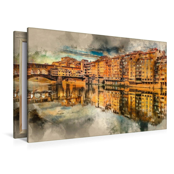 Premium Textil-Leinwand Toskana