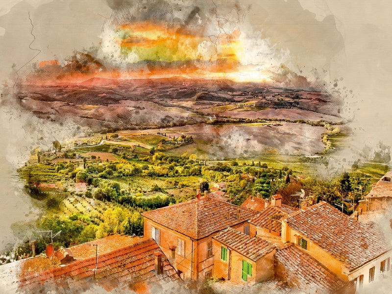 Toskana 1000 Teile Puzzle quer - CALVENDO Foto-Puzzle'