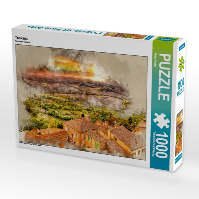 Toskana 1000 Teile Puzzle quer - CALVENDO Foto-Puzzle'