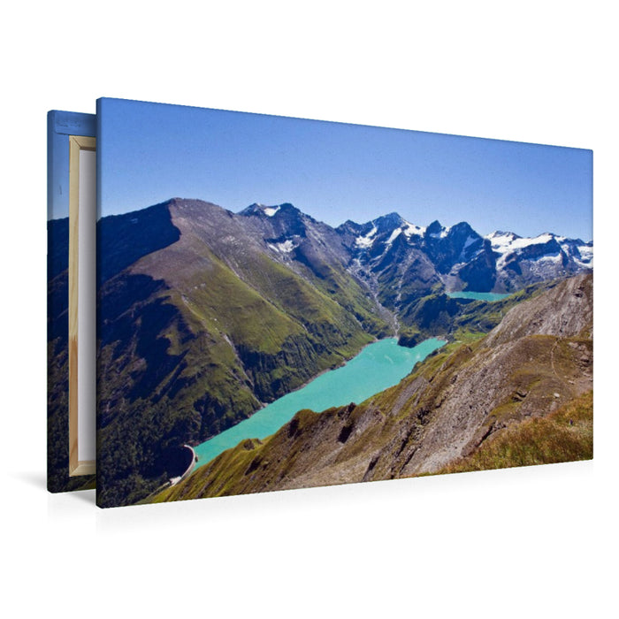 Premium Textil-Leinwand Die Mooserboden Stauseen
