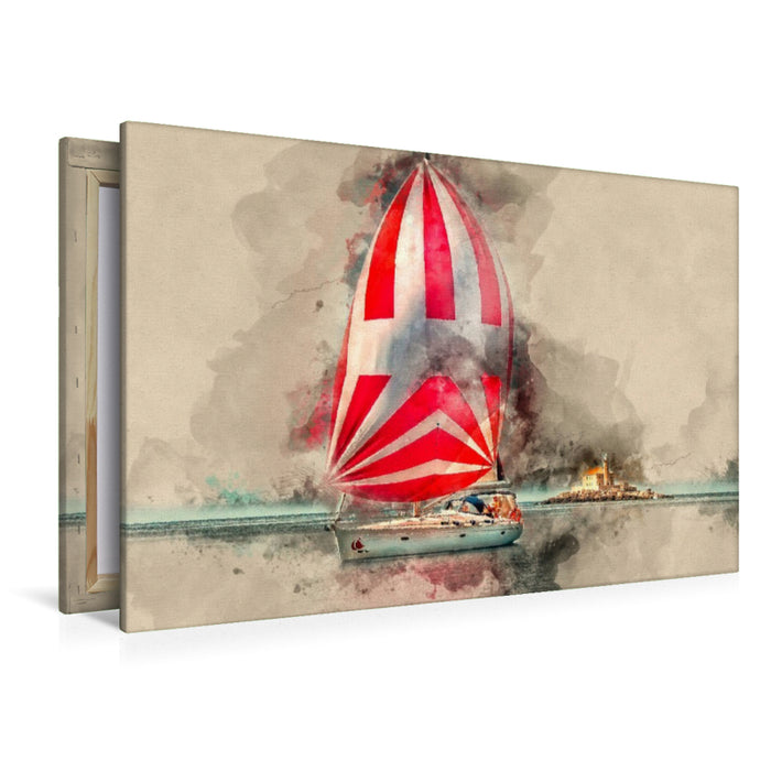 Premium Textil-Leinwand Segeln