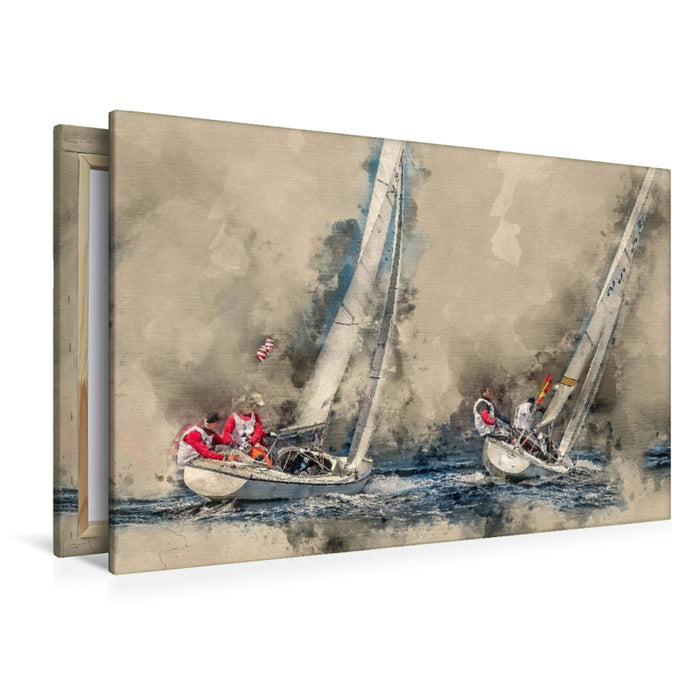 Premium Textil-Leinwand Segeln