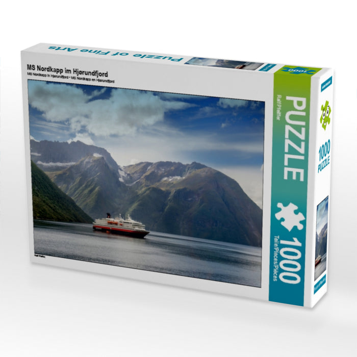 MS Nordkapp im Hjørundfjord 1000 Teile Puzzle quer - CALVENDO Foto-Puzzle'