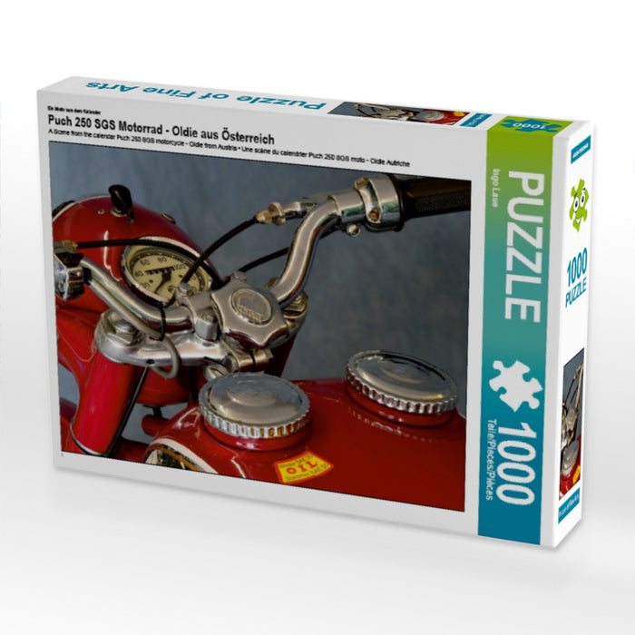 Ein Motiv aus dem Kalender Puch 250 SGS Motorrad - Oldie aus Österreich 1000 Teile Puzzle quer - CALVENDO Foto-Puzzle'