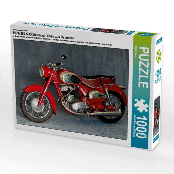 Ein Motiv aus dem Kalender Puch 250 SGS Motorrad - Oldie aus Österreich 1000 Teile Puzzle quer - CALVENDO Foto-Puzzle'