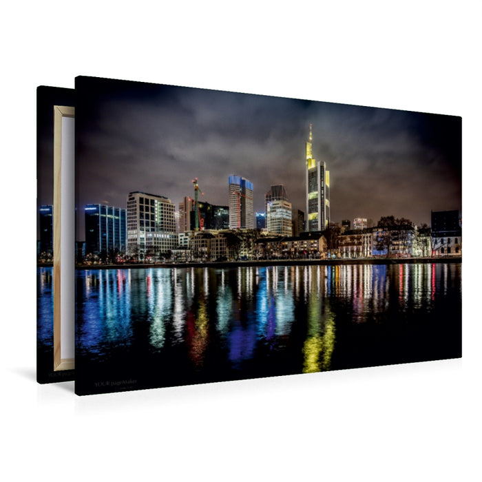 Premium Textil-Leinwand Mainufer