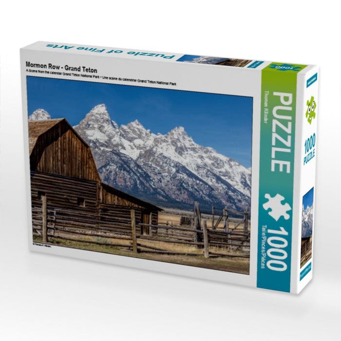 Mormon Row - Grand Teton 1000 Teile Puzzle quer - CALVENDO Foto-Puzzle'