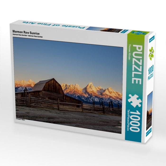 Mormon Row Sunrise 1000 Teile Puzzle quer - CALVENDO Foto-Puzzle'