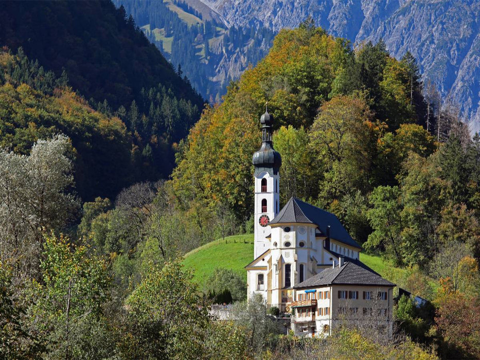 Pfarrkirche Tschagguns - CALVENDO Foto-Puzzle'