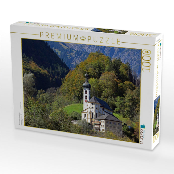Pfarrkirche Tschagguns - CALVENDO Foto-Puzzle'