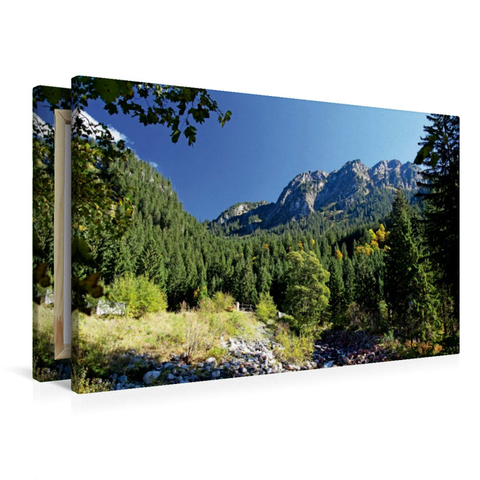 Premium Textil-Leinwand Im Montafon