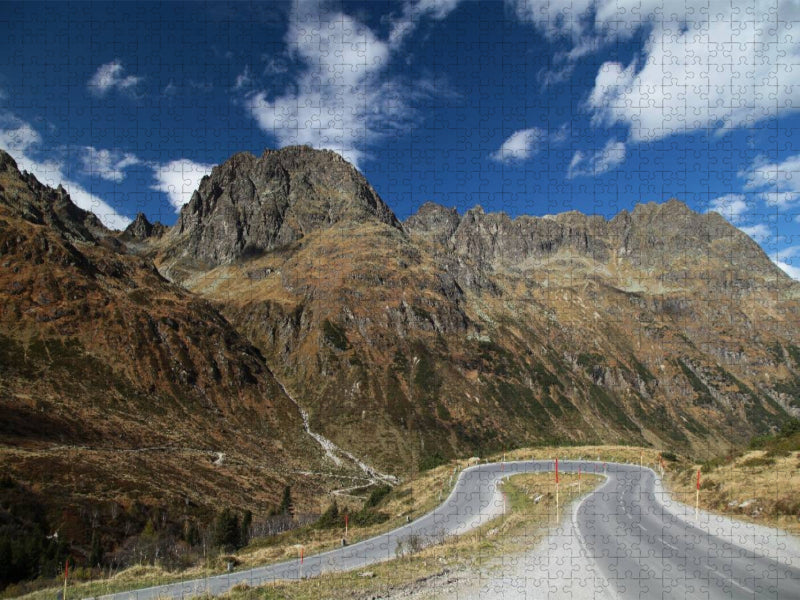 Silvretta-Hochalpenstrasse - CALVENDO Foto-Puzzle'