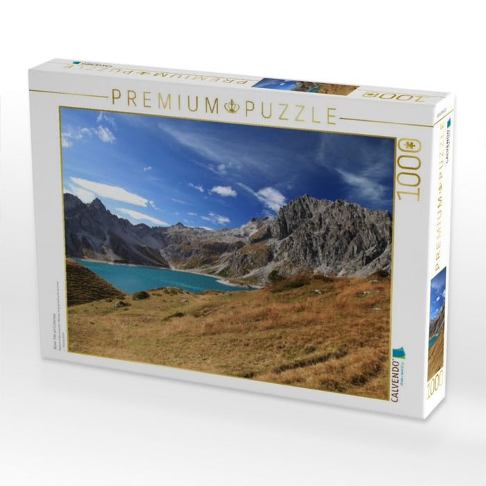 Böser Tritt am Lünersee - CALVENDO Foto-Puzzle'