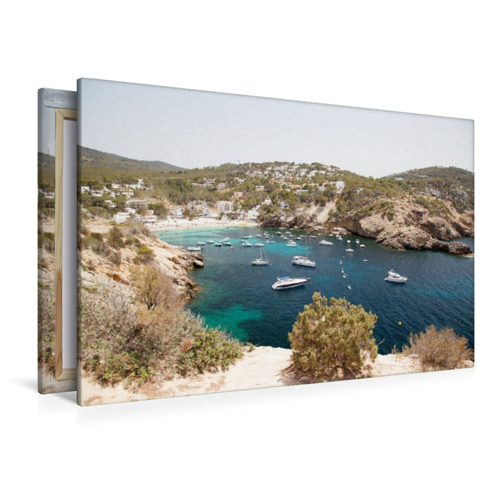 Premium Textil-Leinwand Bucht Cala Vadella