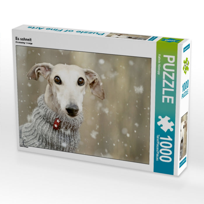 It's snowing - CALVENDO photo puzzle 