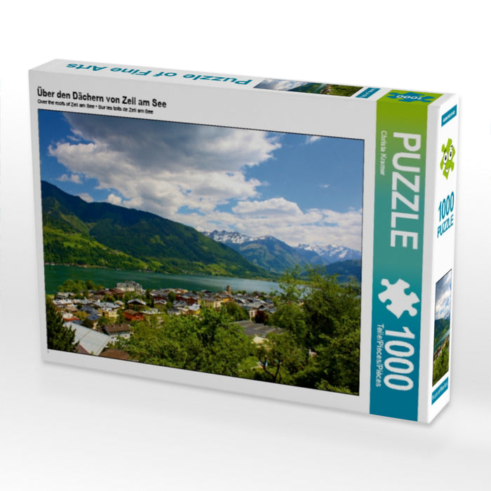 Über den Dächern von Zell am See 1000 Teile Puzzle quer - CALVENDO Foto-Puzzle'