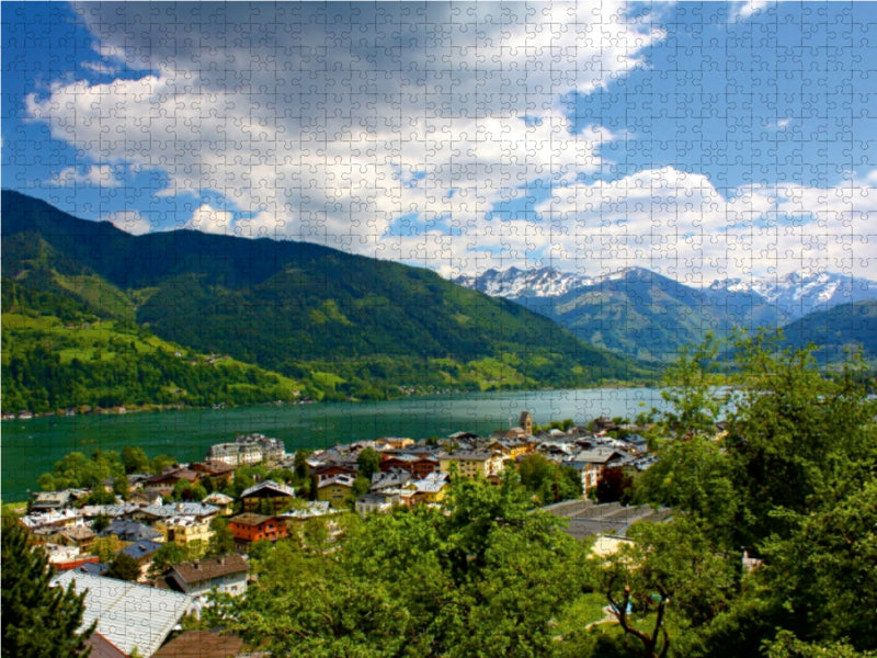 Über den Dächern von Zell am See 1000 Teile Puzzle quer - CALVENDO Foto-Puzzle'
