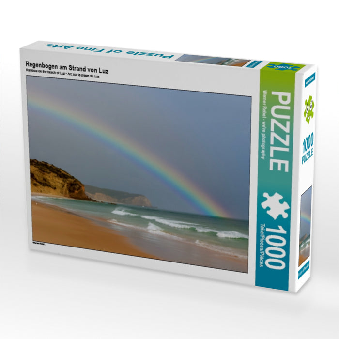 Regenbogen am Strand von Luz 1000 Teile Puzzle quer - CALVENDO Foto-Puzzle'