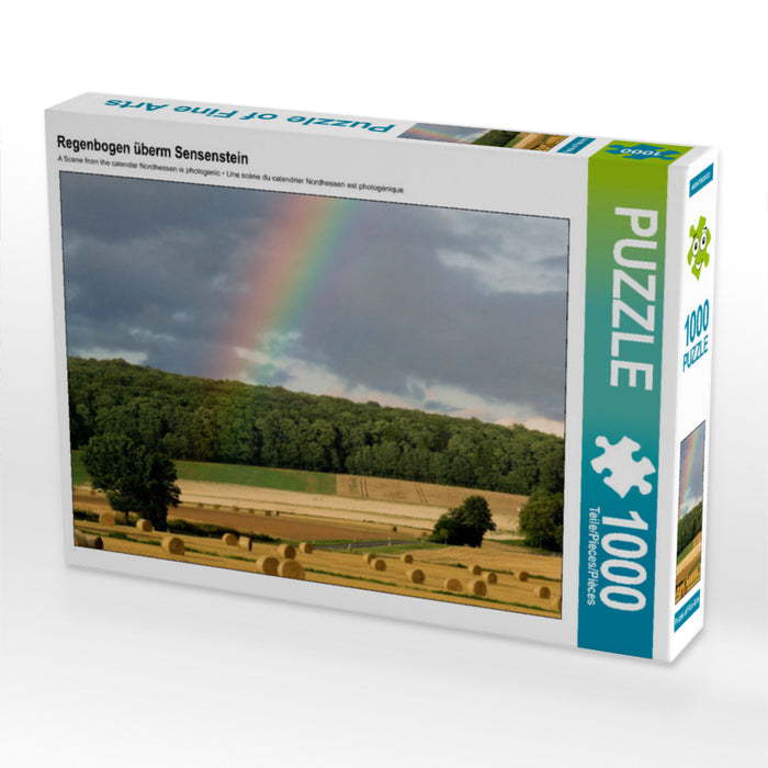 Rainbow over the scythe stone - CALVENDO photo puzzle 