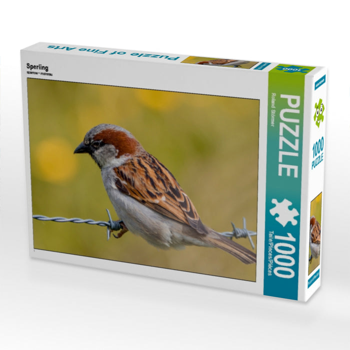 Sperling 1000 Teile Puzzle quer - CALVENDO Foto-Puzzle'