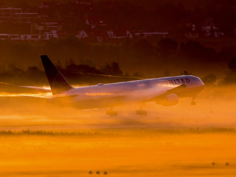 United Airlines  Boeing 767-400  Zürich, Switzerland 1000 Teile Puzzle quer - CALVENDO Foto-Puzzle'