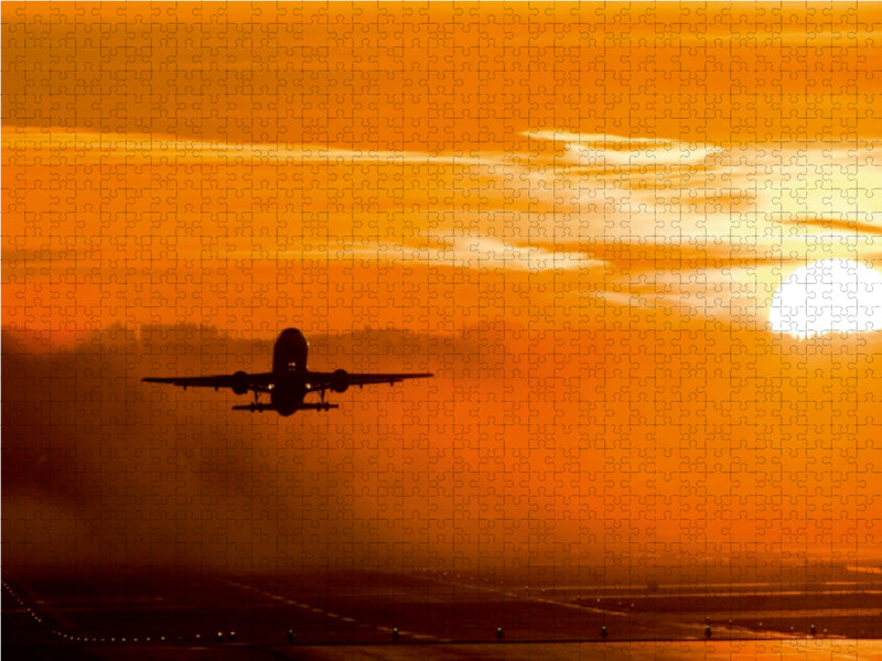 Swiss Intl Air Lines  Airbus A320-200  Zürich, Switzerland 1000 Teile Puzzle quer - CALVENDO Foto-Puzzle'